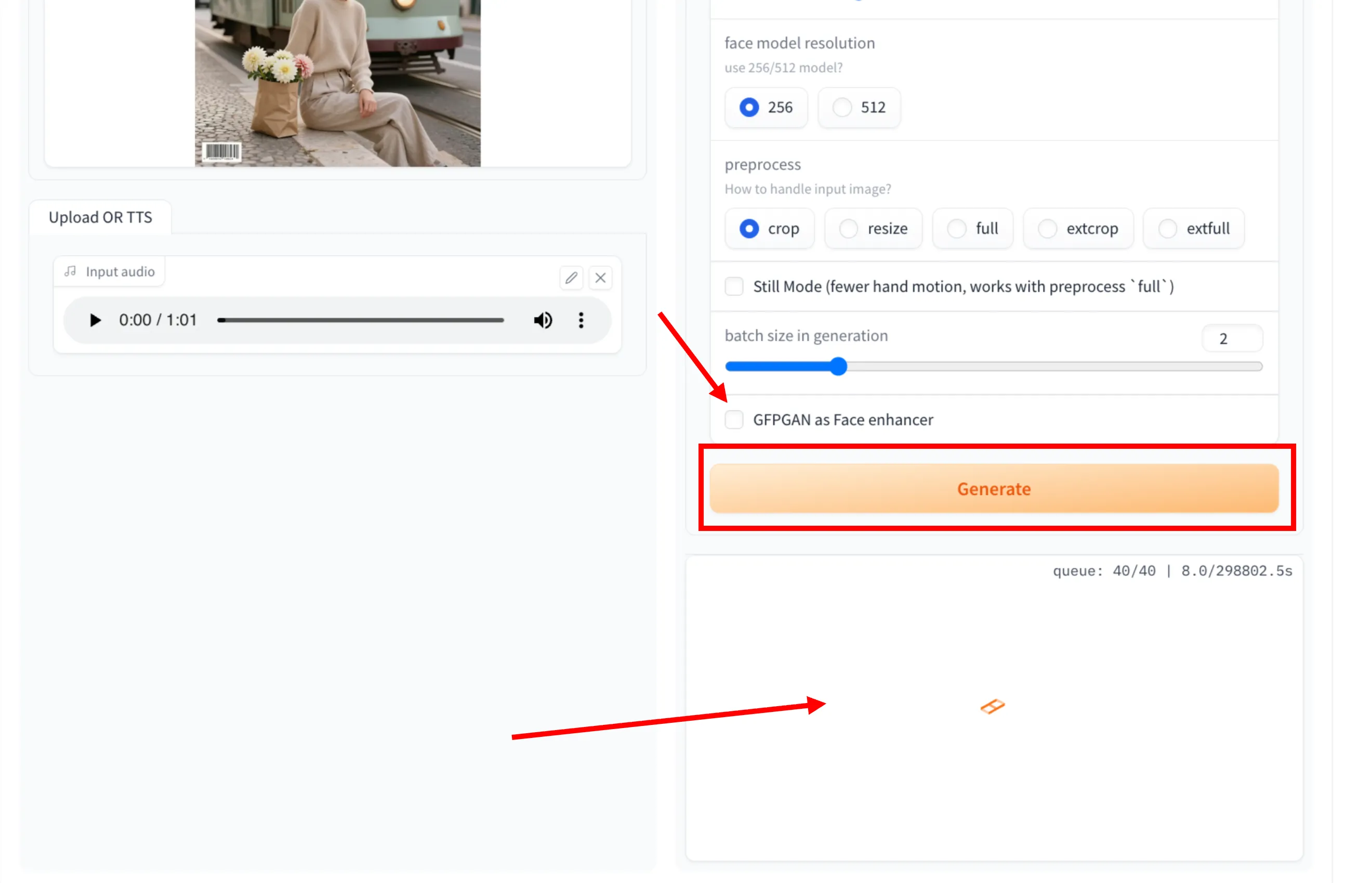 SadTalker Interface Preview