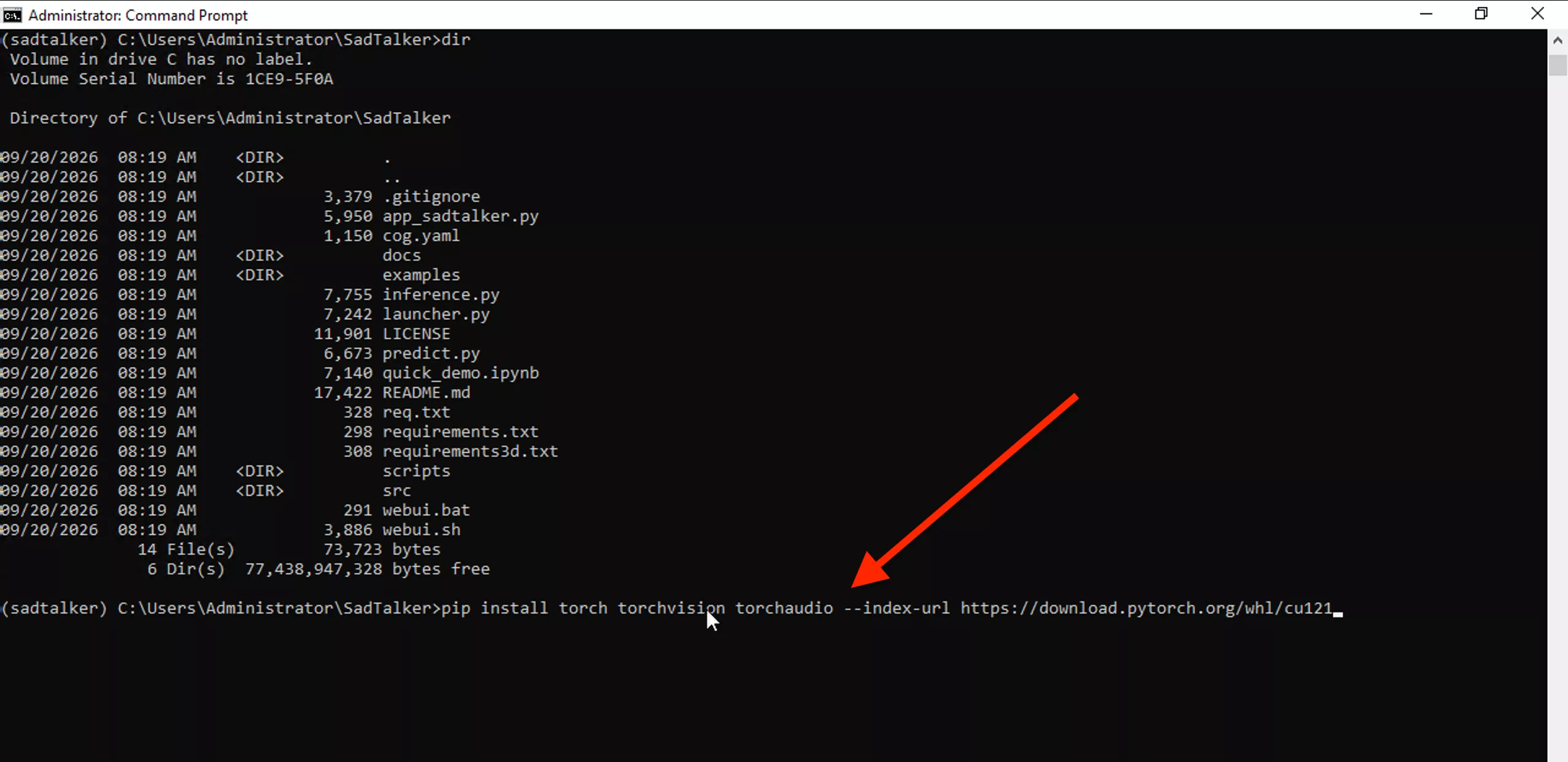 pip torch 1.12.1+cu113 and torchvision during installation in Windows environment